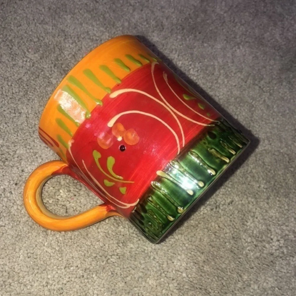Pier 1 Imports Antique Soleil Hand‎ Painted Coffee Mug